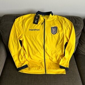 Marathon Authentic Ecuador National Team Soccer Yellow Jacket Men’s Sz: M